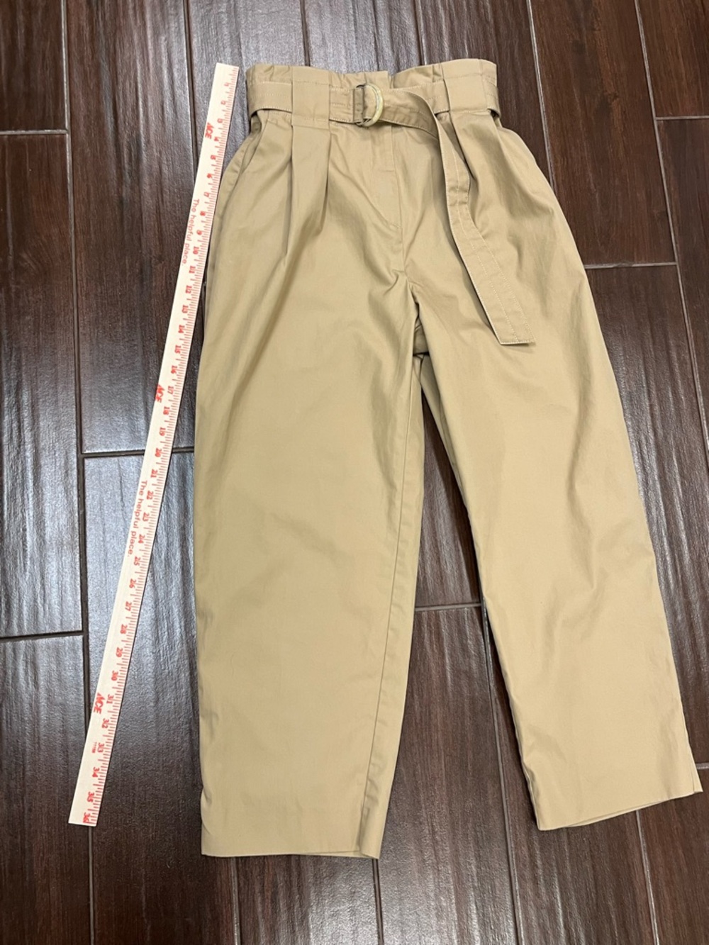 Sandro Arthis High Rise Cotton Trouser Beige EU 36 - Picture 6 of 12